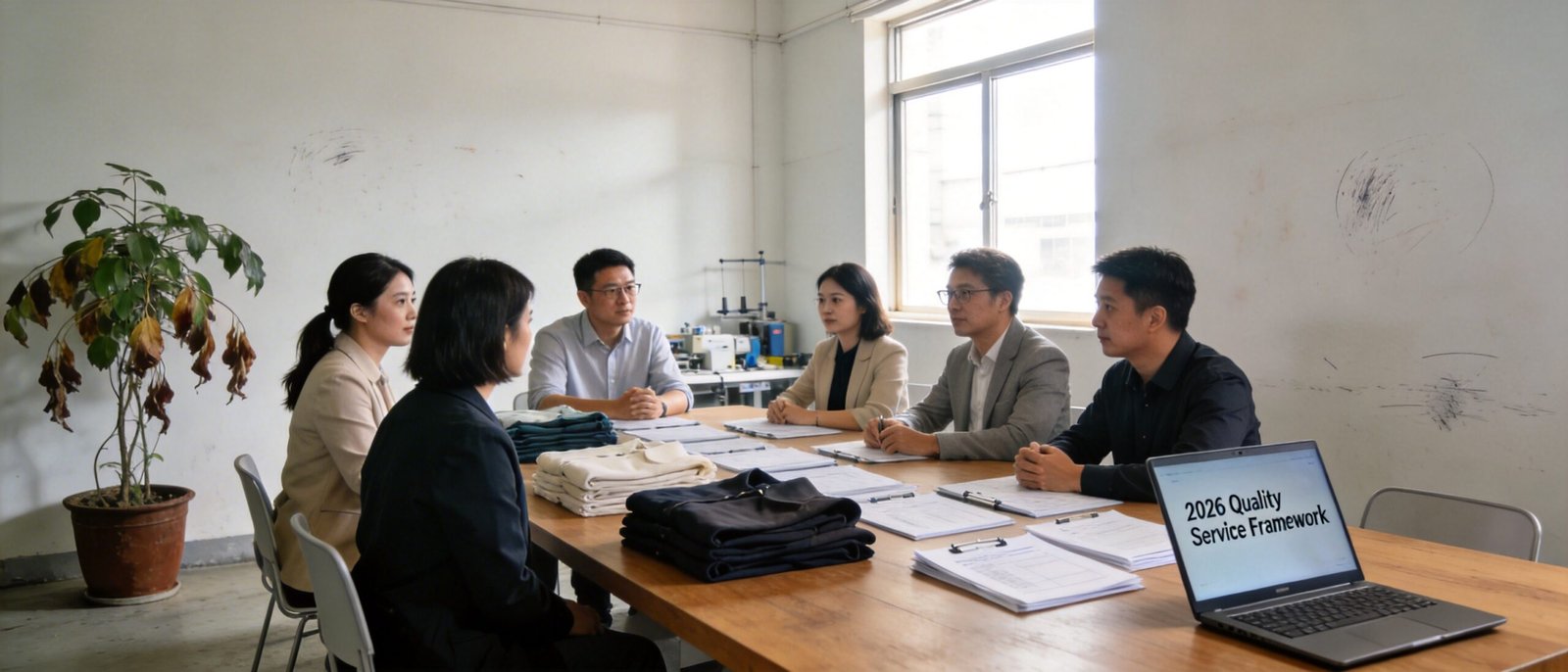 Brand and clothing factory partners collaborating on 2026 quality service best practices